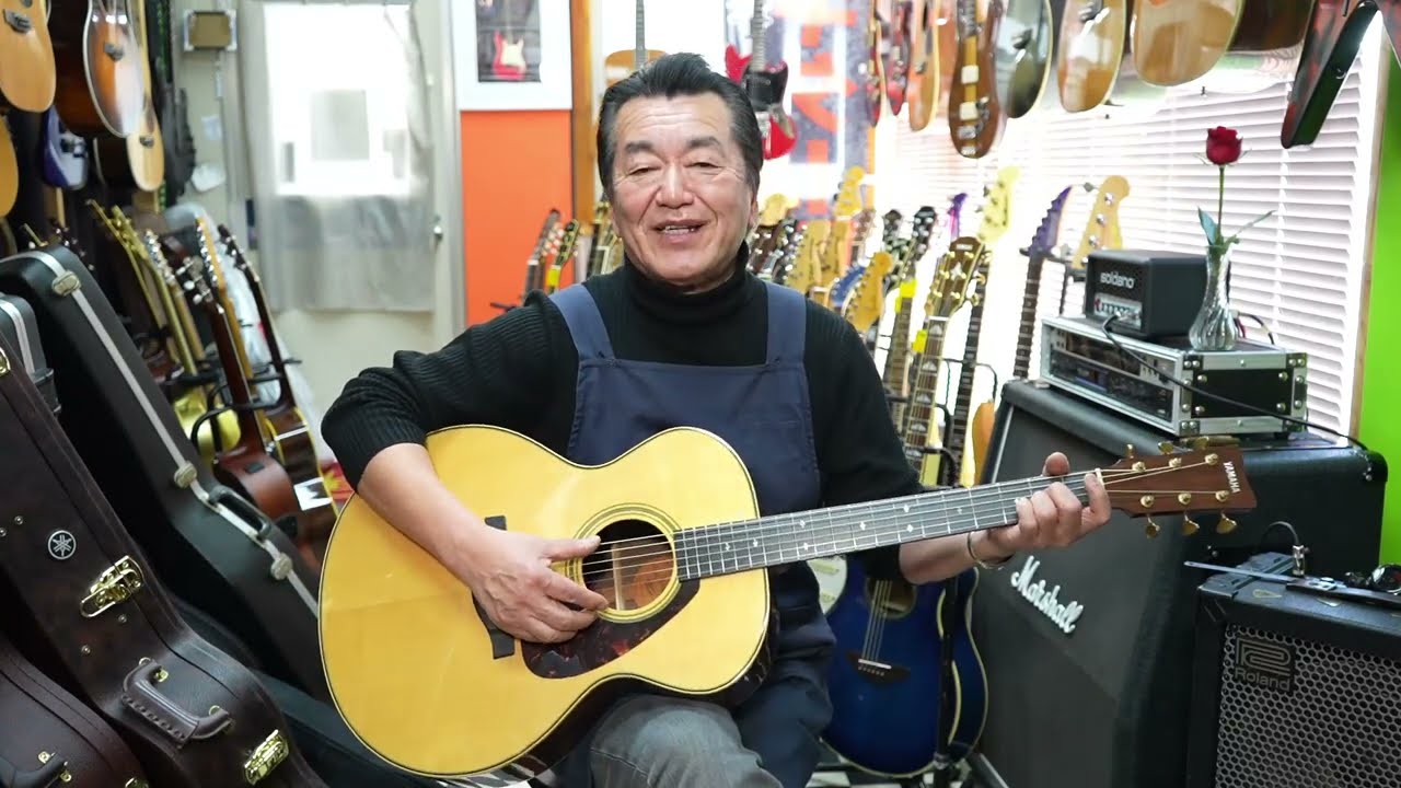 75年製 YAMAHA FG-350F コーラルローズウッド！ - YouTube