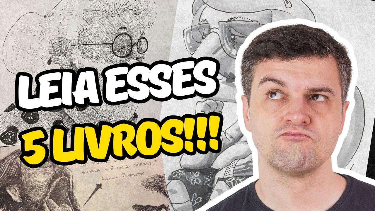 5 LIVROS SECRETOS para desenhar caricatura | de uma VEZ POR TODAS
