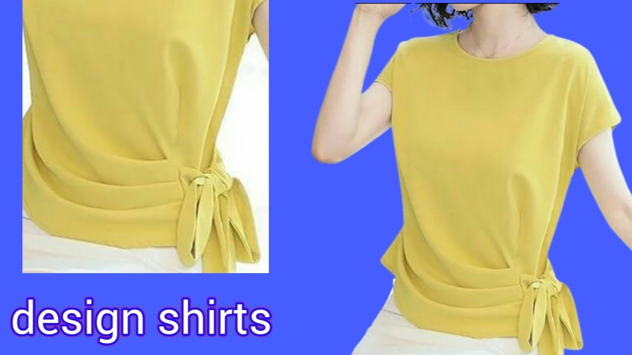 Thiết kế Áo buộc nơ xếp ly một bên cực thời trang |design shirts |Sewing techniques |