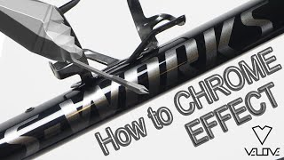 How to paint a shadow chrome effect on a carbon fiber Specialized Epic S-works.