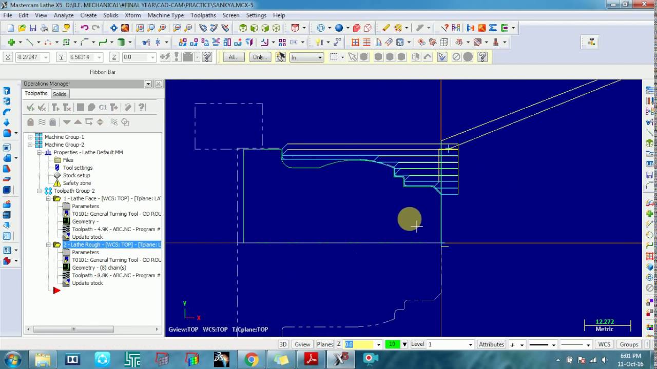 mastercam v9 lathe tutorial