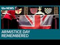 Armistice Day remembered as Covid enforces reduced services | ITV News