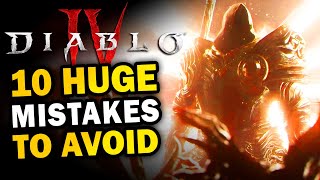 Don't Make These Huge Mistakes as a New Player! ( Diablo 4 )