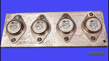 Simple Subwoofer Power Heavy Bass Amplifier Using 2N3055 & MJ2955 Transistor/DIY amplifier Subwoofer