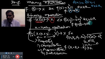 This video on unary, binary and n-nary operations describes deferent operations discrete mathematics