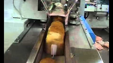 Delfin Orion 700 flow wrapper with side chaines packaging SLICED BOX BREAD