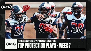 Top Protection Plays of Week 7 presented by Progressive | United Football League