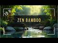 Zen Bamboo Ambiance 10 Hours | Peaceful Water Sounds for Sleep & Meditation 🎋