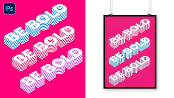 Easy way to create Multi Layered Isometric Text Effect in Photoshop – Photoshop Typography Tutorial