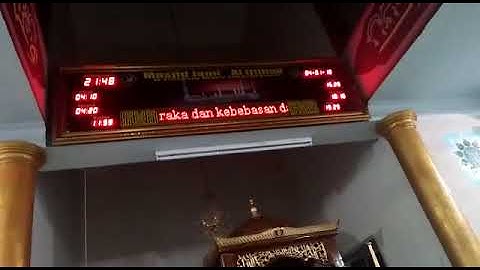 Jam shalat digital masjid tek berjalan arduino