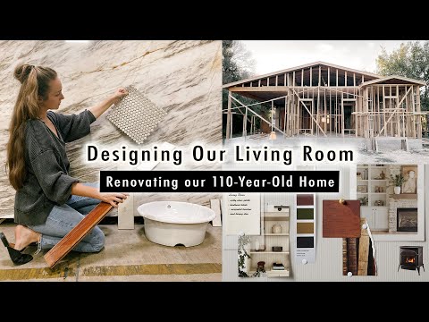 Designing Our LIVING ROOM + WE HAVE A ROOF! | XO, MaCenna