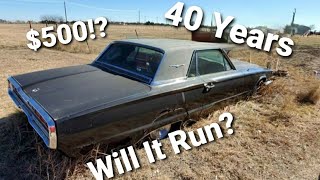 Will it run? 1966 Ford Thunderbird sitting for years revival