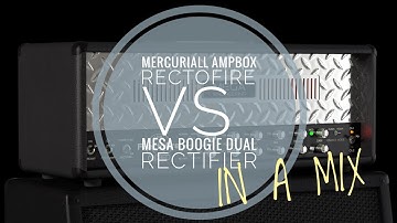 Plugin vs Mesa Boogie Dual Rectifier - in a mix (Mercuriall Ampbox Rectofire)
