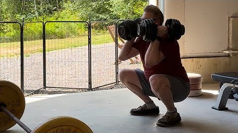 Day 90: Can a lazy 48 year old get back in shape? #squat