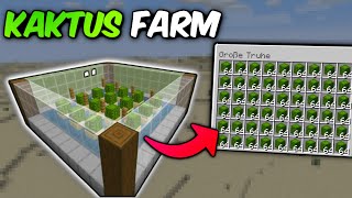 Einfache Kaktus Farm die du nachbauen Musst! Minecraft Bedrock 1.20