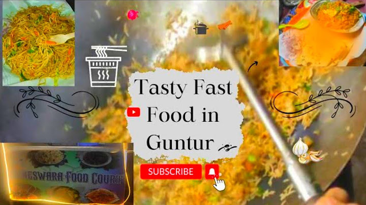 Best Fast food center in Guntur | Vigneswara Food Court | Guntur food | venkys food corner