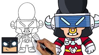 how to draw space ox bull brawl stars