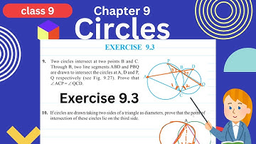 Circles l Class 9 Maths | exercise 9.3 Q.9 Q.10 I ex 9.3 question 9 question 10 I  I 2025-26