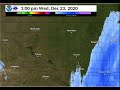 Radar P-Type Loop, December 23rd, 2020 950 am CST to 3:50 pm CST.