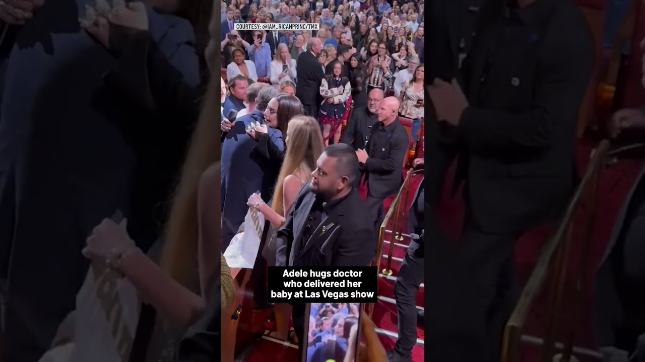 Adele Hugs Doctor Who Delivered Her Baby At Las Vegas Show