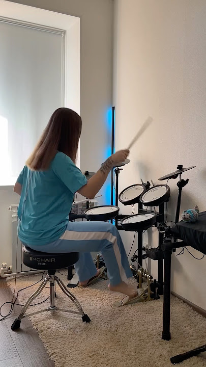 Love this song by Europe band 🫶 | #femaledrummer #drums #drumgirl #girl #thefinalcountdown