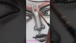 Krishna Pencil Sketch Drawing.. shorts viral drawing trending youtubeshorts india easy art