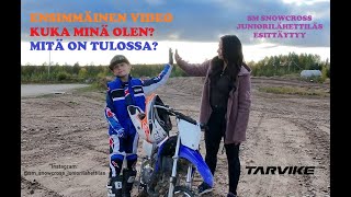Juniorilähettiläs Esittäytyy. Haastattelijana Sm Snowcrossin Promoottori Julia Rantala.