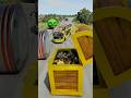 Long Colourful Capsule Buses vs Hydraulic Crush - PRO EXTEND