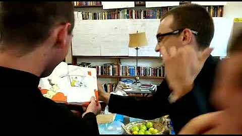 Seminarian Michael Lugo rapping in Latin