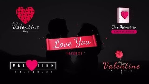 Valentines Day Titles DaVinci Resolve Templates