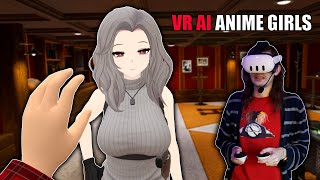 Talking to AI WAIFUS in VR... | Unichat (Quest 3) screenshot 4