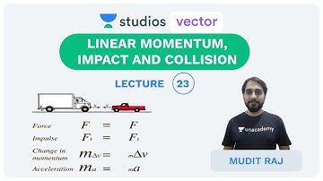 L23: Linear Momentum, Impact and Collision | Engineering Mechanics | UPSC ESE | Mudit Raj