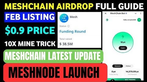 Meshchain Ai Airdrop latest update| Meshchain Airdrop Full Guide | Meshchain Listing Date| Meshnode