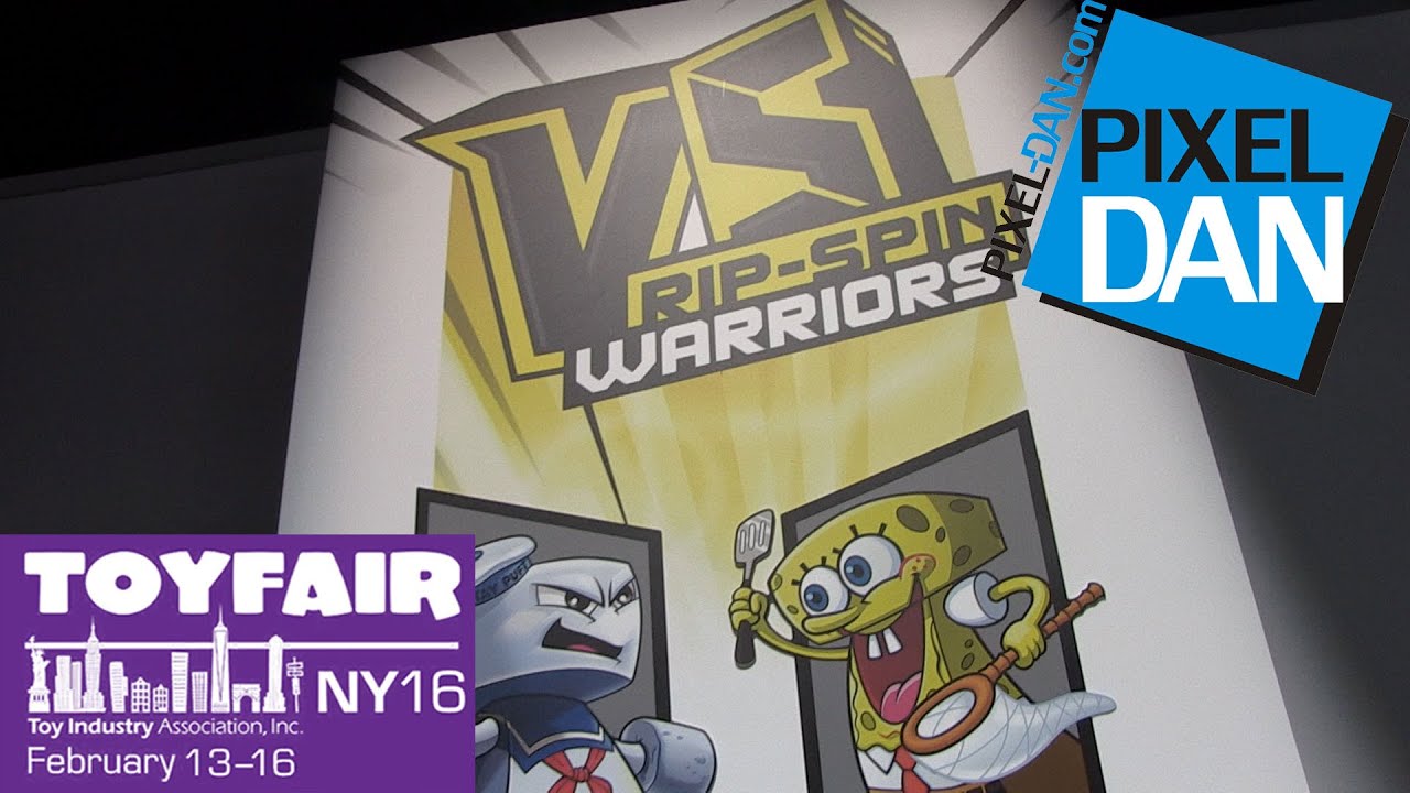 Rip Spin Warriors Mattel Fighting Tops at Toy Fair 2016