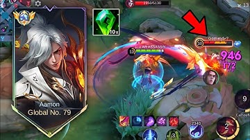 FINALLY I GOT NEW META BUILD FOR MY AAMON!( must try) Aamon Global Build 2025#aamon #mlbb