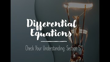 5.1: Understanding Modeling Spring-Mass-Damper Second Order Differential Equations - Example