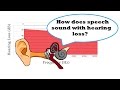 How Does Speech Sound with Hearing Loss?
