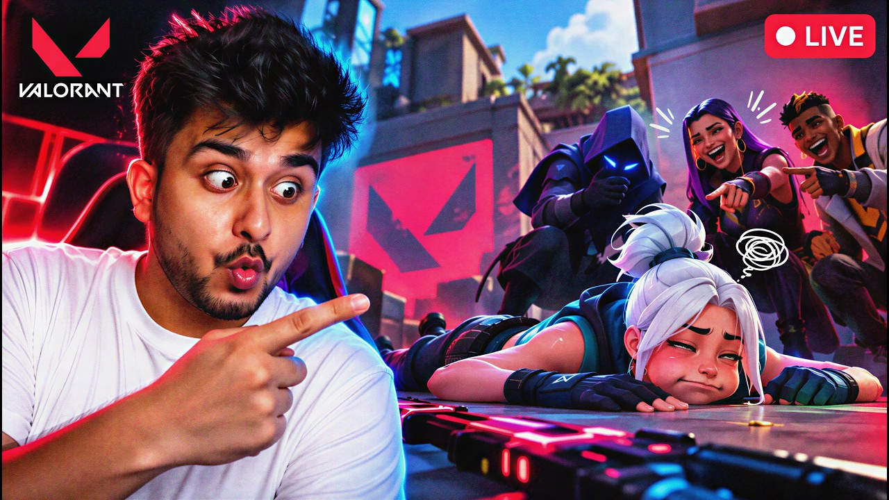 🔴 LET'S DERANK! 💀😂 | VALORANT LIVE #valorantlive #valorantindia