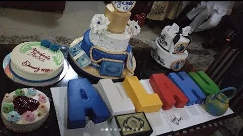 See The Numerous Lovely Cakes MC Oluomo Got From Friends & family As He Celebrates His 43th Birthday