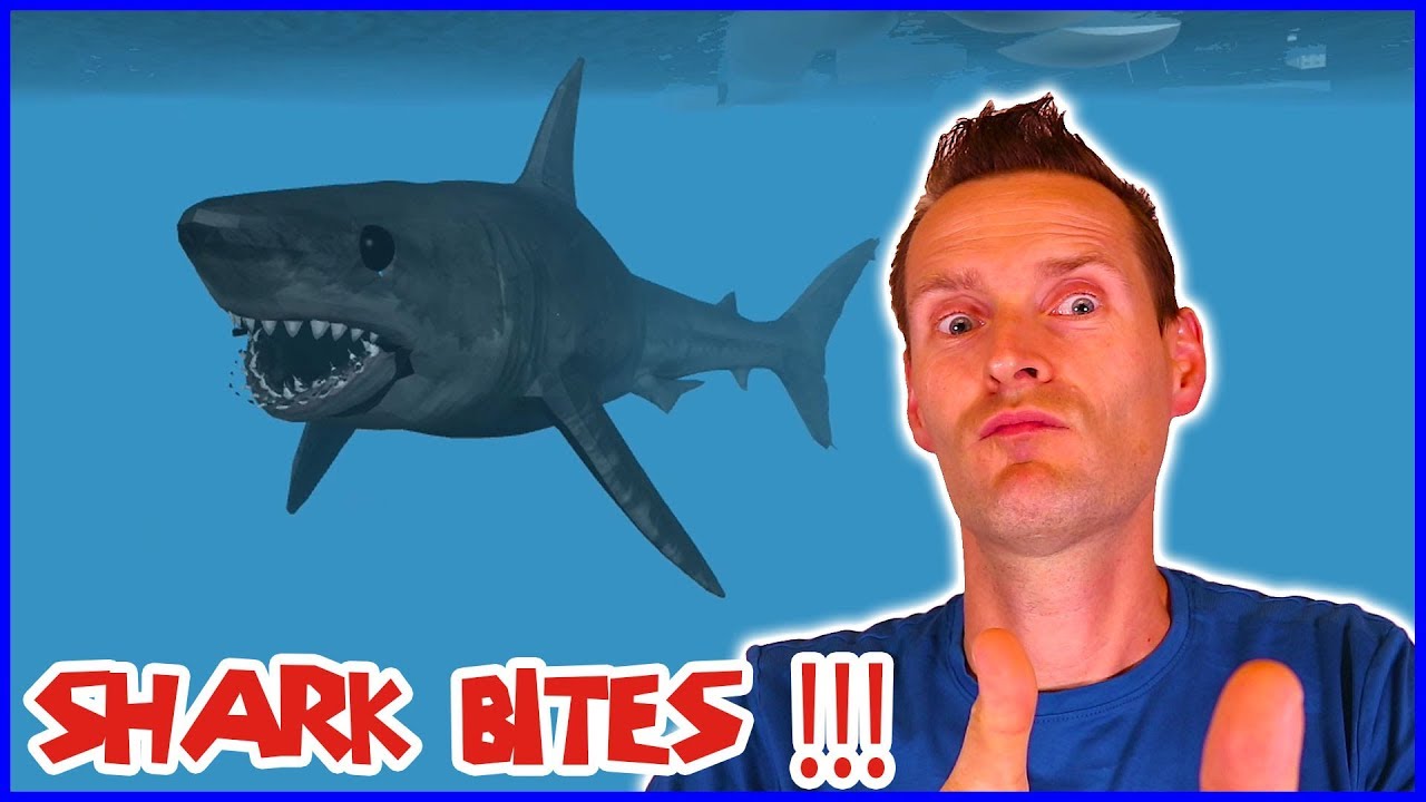 Shark Bite Shark Attacks Nearby Boats Ft Captainjack Youtube - videos de roblox karina omg shark