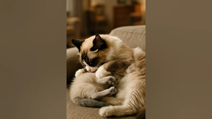 Video 10791371: ragdollcat, cat little kitten, cat kitten fluffy, mother cat, cat mother baby