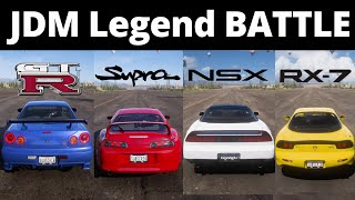 What Is The BEST JDM Car In Forza Horizon 5? | Nissan GTR vs Toyota Supra vs Honda NSX vs Mazda RX7