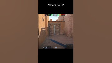 Peeking suicide from mid as CT #shorts #cs2 #awp