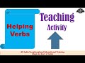 Teaching activity  helping verbs