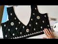 ब्लाउज में गला पहले से बना हुआ होऔर बड़ा हो तो कैसे बनाए? #V nack blouse design#trending #video