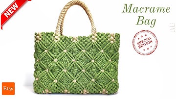 Macrame Bag Tutorial | Etsy Special Edition DIY