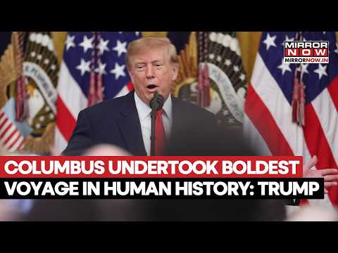 Trump Hails Columbus’s Voyage As ‘Boldest In Human History’ | Watch US President's Full Speech