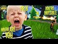INVISIBILITY GLITCH TROLLING COCKY NOOB IN FORTNITE PLAYGROUND MODE (Funny Fortnite Trolling)