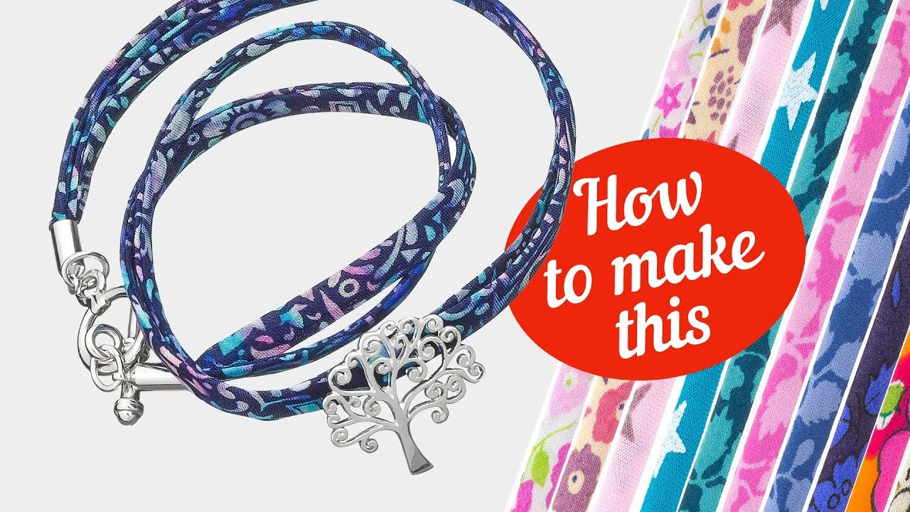 How to make this Liberty Ribbon choker necklace - YouTube