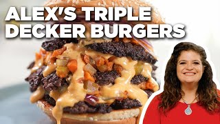 Alex Guarnaschelli's Triple Decker Burgers | The Kitchen | Food Network